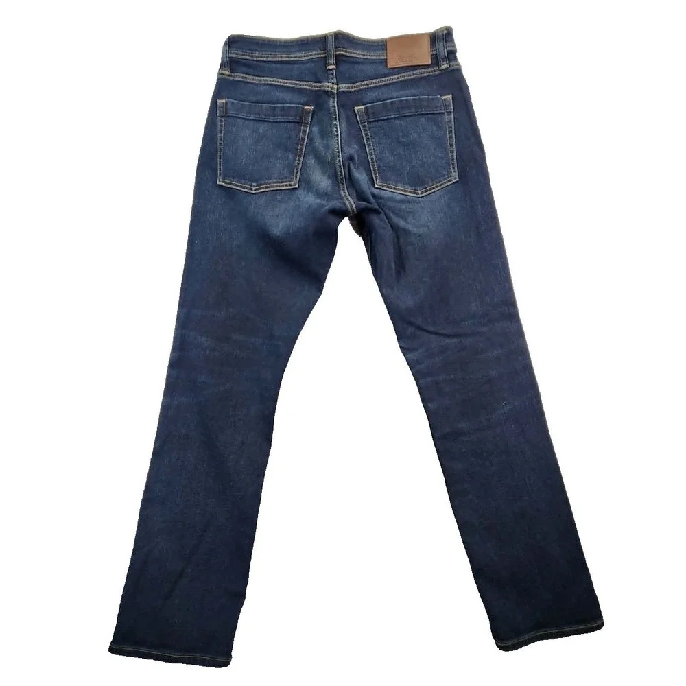 Revtown‎ Decade Denim Dark Wash Blue Mens 31x30 Slim Straight Stretch Jeans